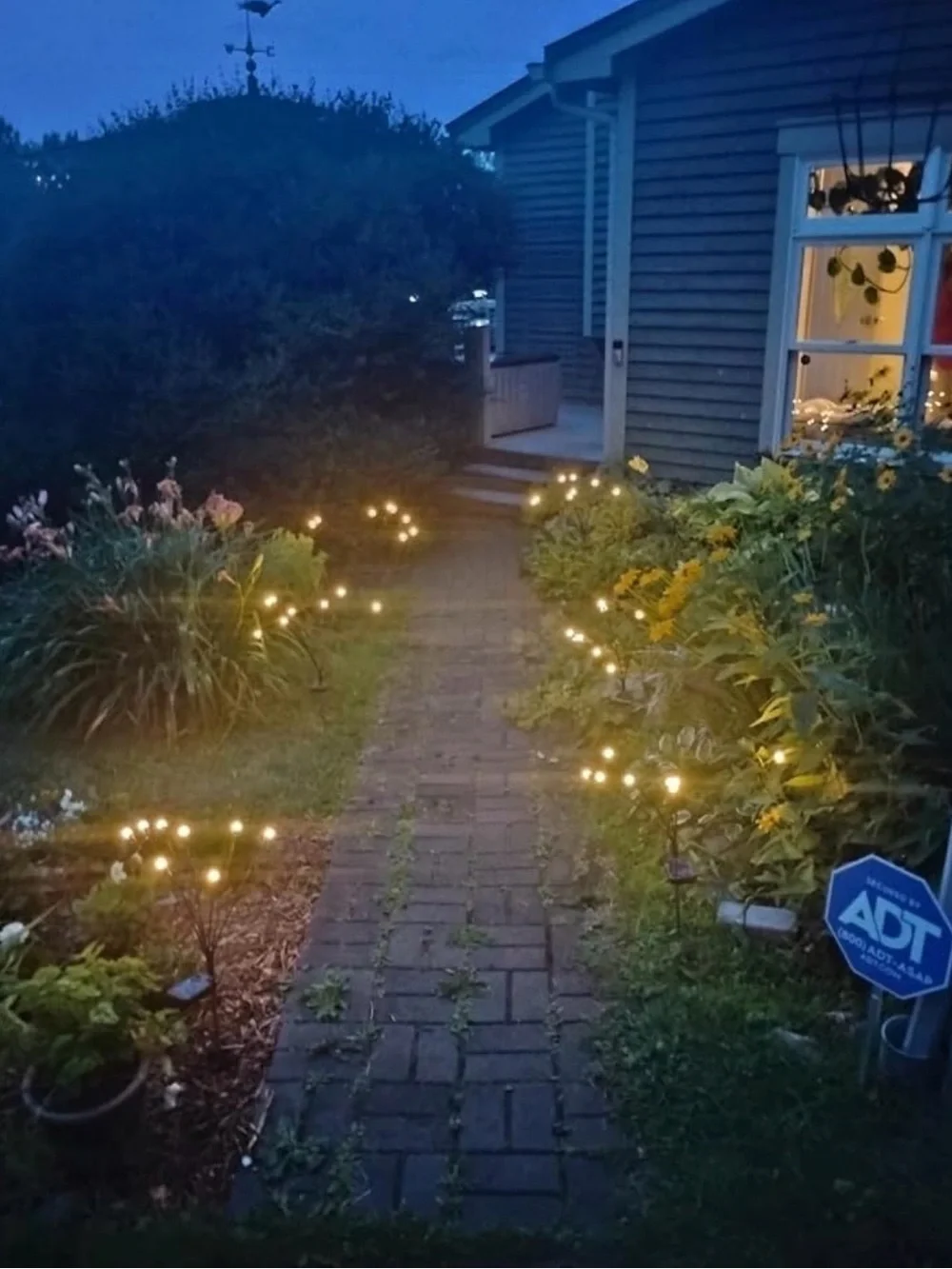 Solar Garden Path Lights - Warm White LED (Unknown Brand)